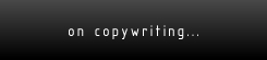 on copywriting